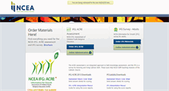 Desktop Screenshot of ncea.caltesting.org